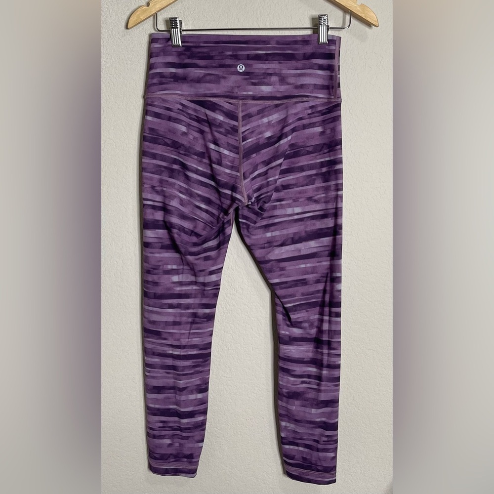 Lululemon Wunder Under Hi-Rise 7/8 Leggings Size 8 Shadowed Smoked Mullberry - Picture 7 of 8